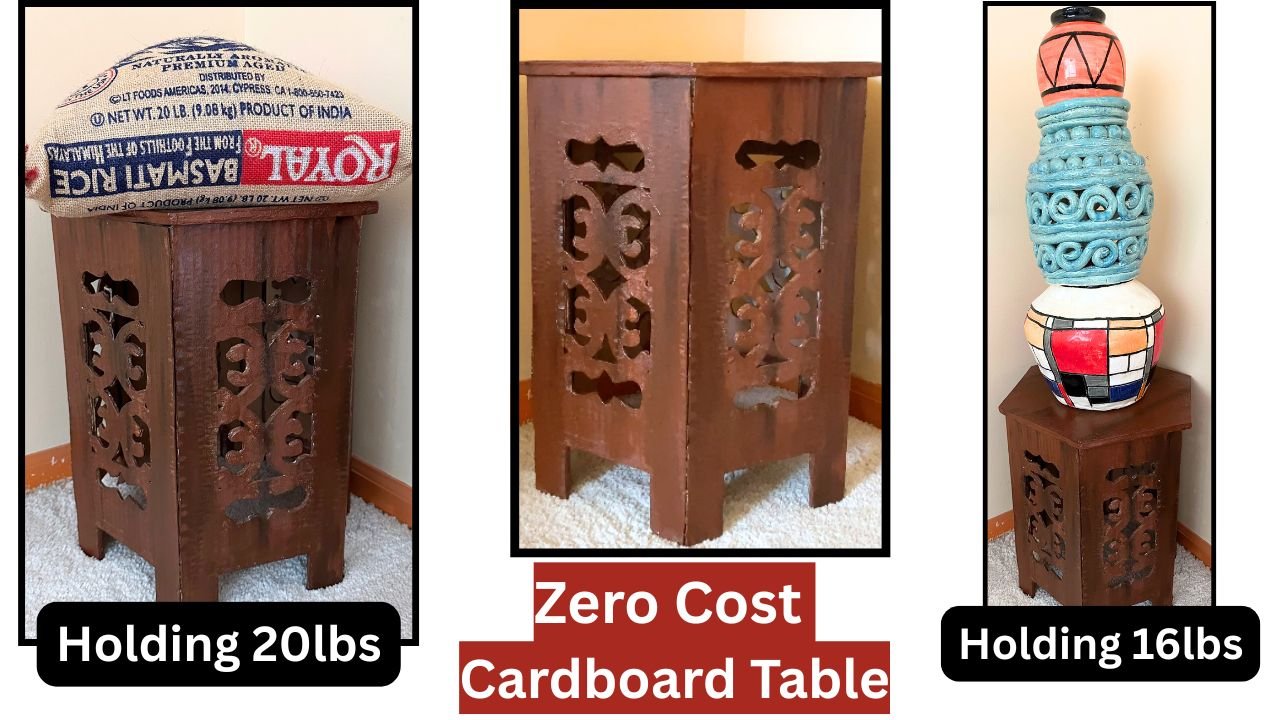 You are currently viewing I Made a Cardboard Table That Holds Up To 20 lbs (9KG)