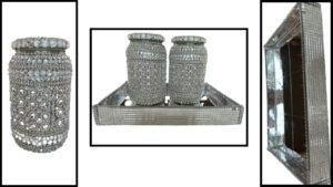 Read more about the article Recycle And Reuse:DIY Mirror Tray and Sparkly Jars Decor