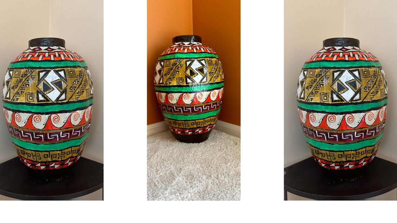 Read more about the article Luxury Inca-Inspired Vase – Made from Cardboard!