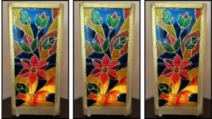 Read more about the article Recycle Old CD Covers Into Faux Stained Glass Lamp!