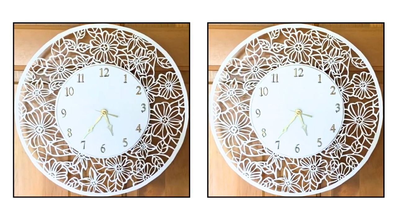 Read more about the article Paper Cut Wall Clock DIY