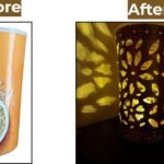 I Turned An Empty Oatmeal Container Into A Luxury Table Lamp
