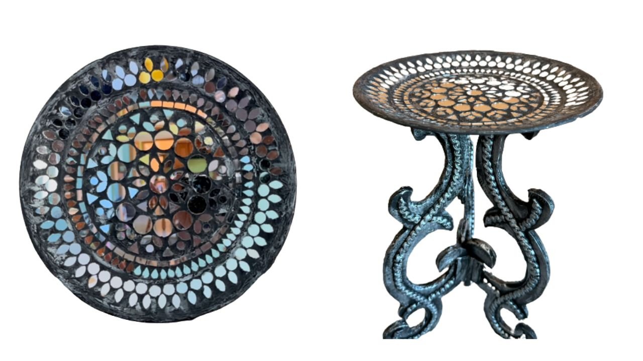 Read more about the article Faux Wood Folding Legs Mosaic Table