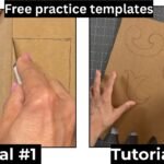 Carving Cardboard with X-Acto Knife: Carving Straight And Curved Lines